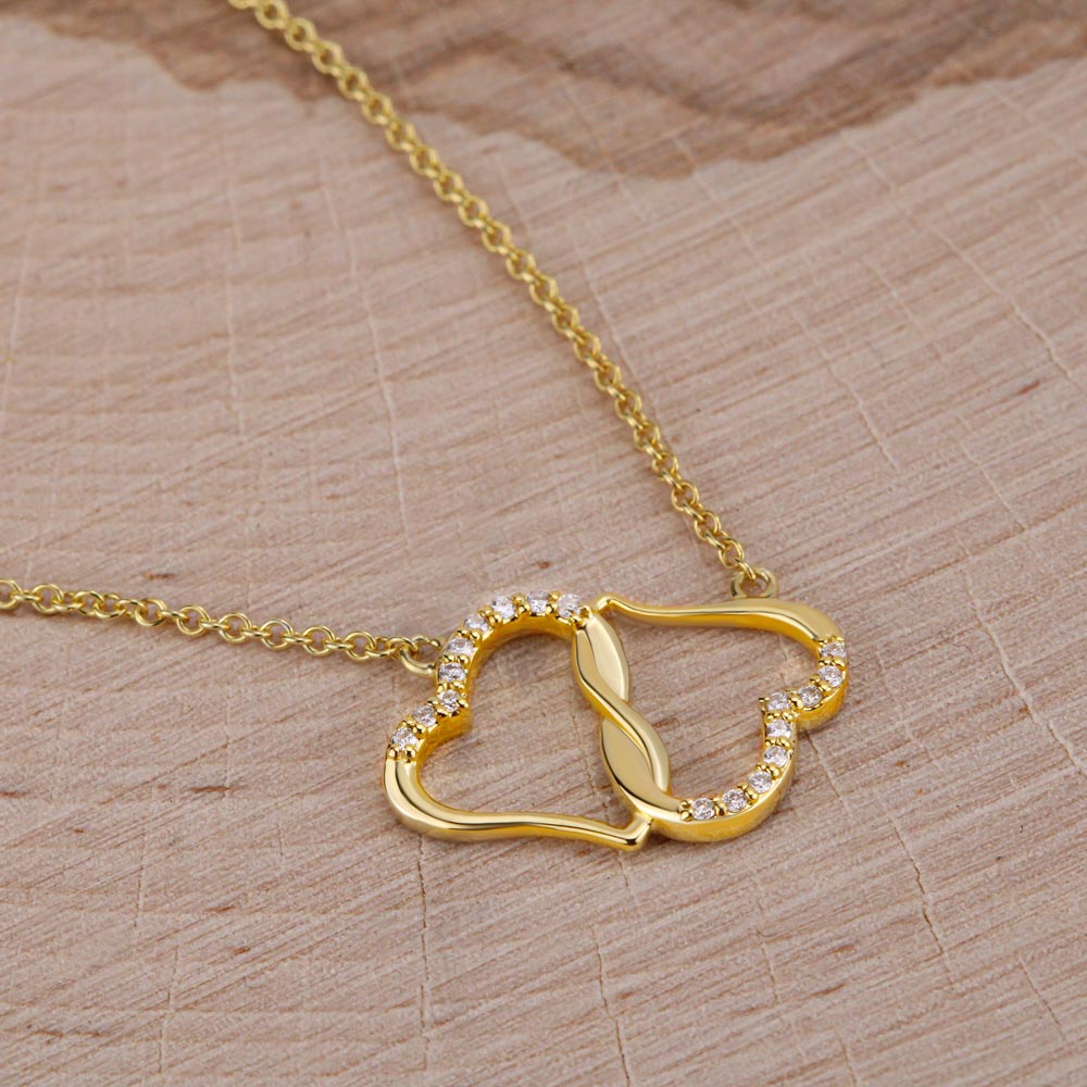 EVERLASTING LOVE FOR MOM | 10K SOLID GOLD DIA. HEART NECKLACE