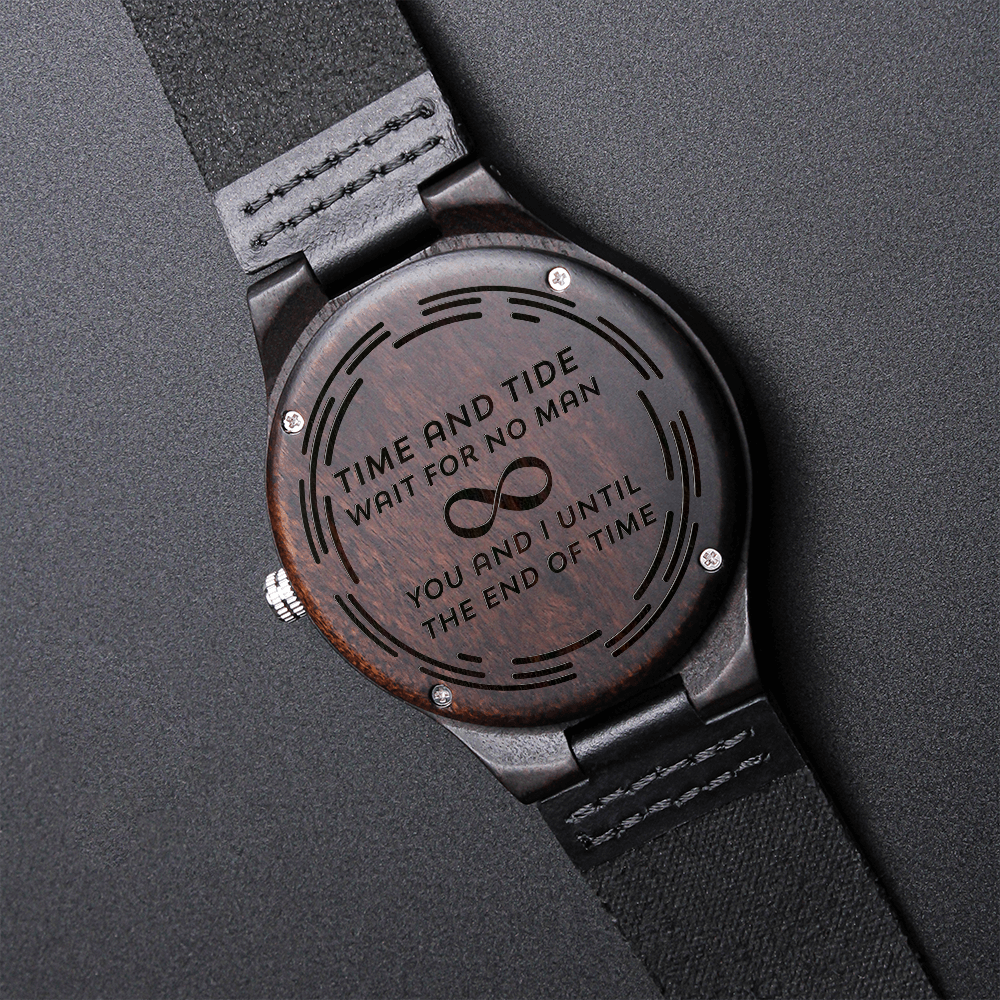 TIME AND TIDE | CUSTOMIZED WOOD WATCH FOR HUSBAND