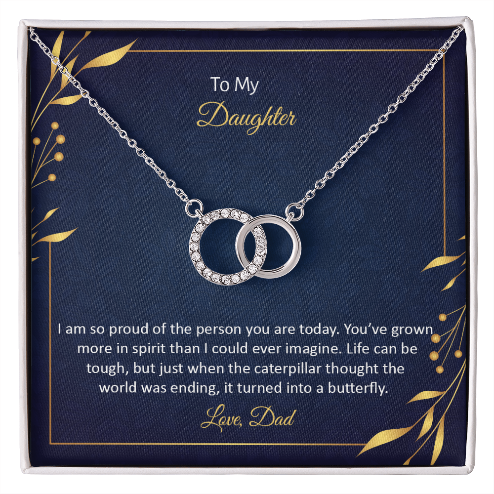 TO MY DAUGHTER FROM DAD | PERFECT PAIR NECKLACE