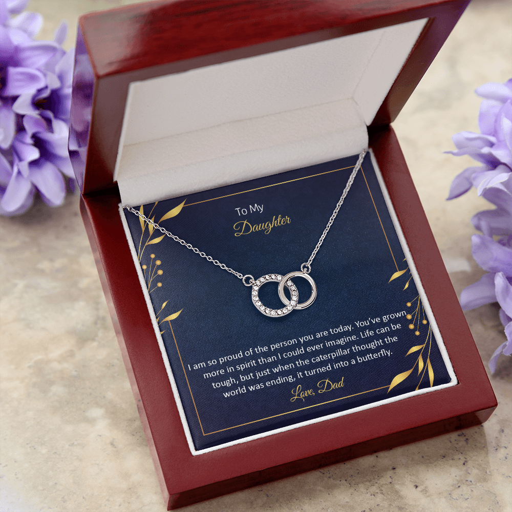 TO MY DAUGHTER FROM DAD | PERFECT PAIR NECKLACE
