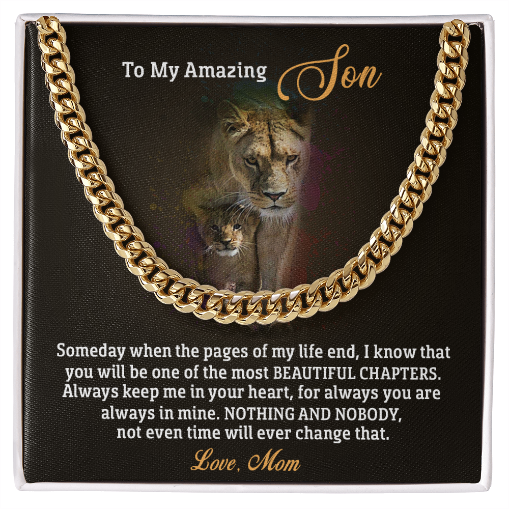TO MY SON | CUBAN LINK CHAIN