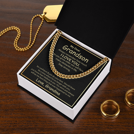 TO MY GRANDSON | CUBAN LINK CHAIN