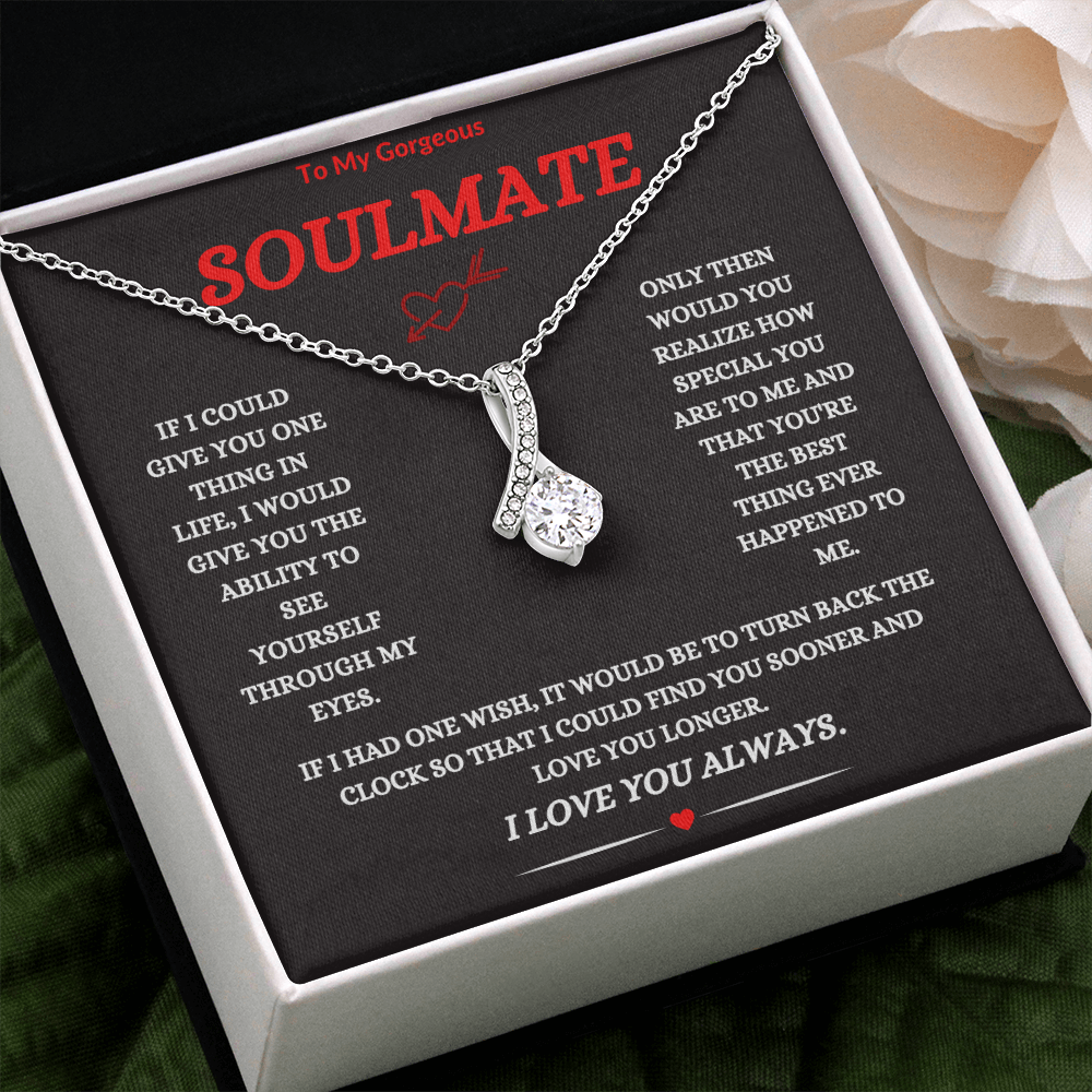 TO MY GORGEOUS SOULMATE | ALLURING BEAUTY NECKLACE