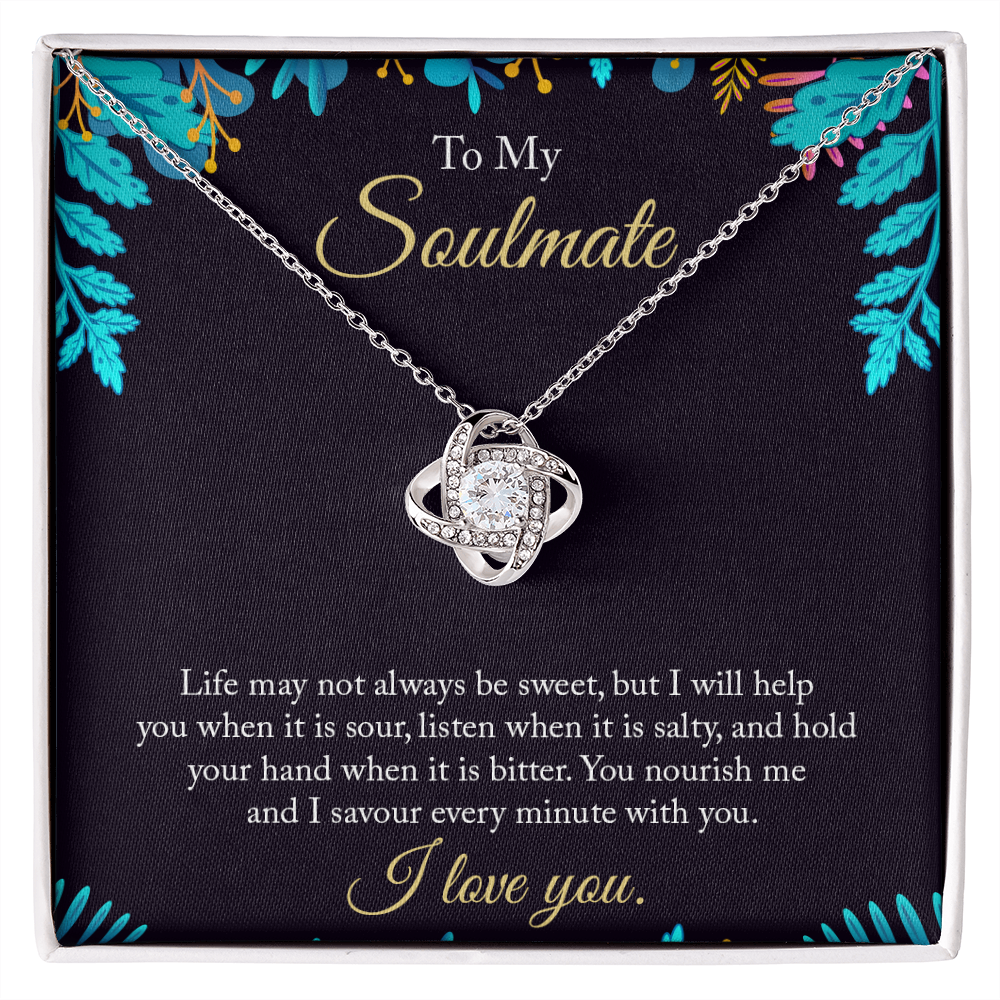 TO MY SWEET SOULMATE | LOVE KNOT NECKLACE