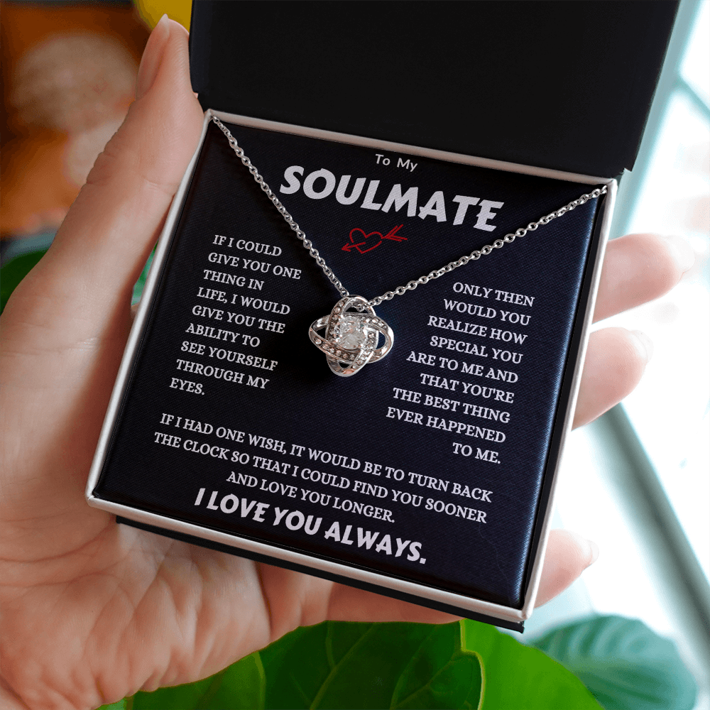 TO MY SOULMATE | LOVE KNOT NECKLACE