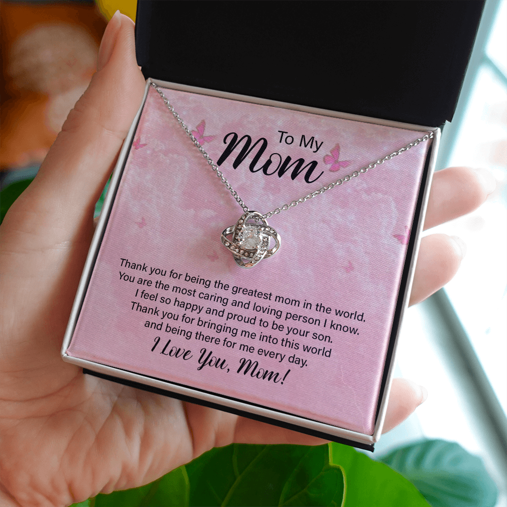 TO MY MOM | LOVE KNOT NECKLACE