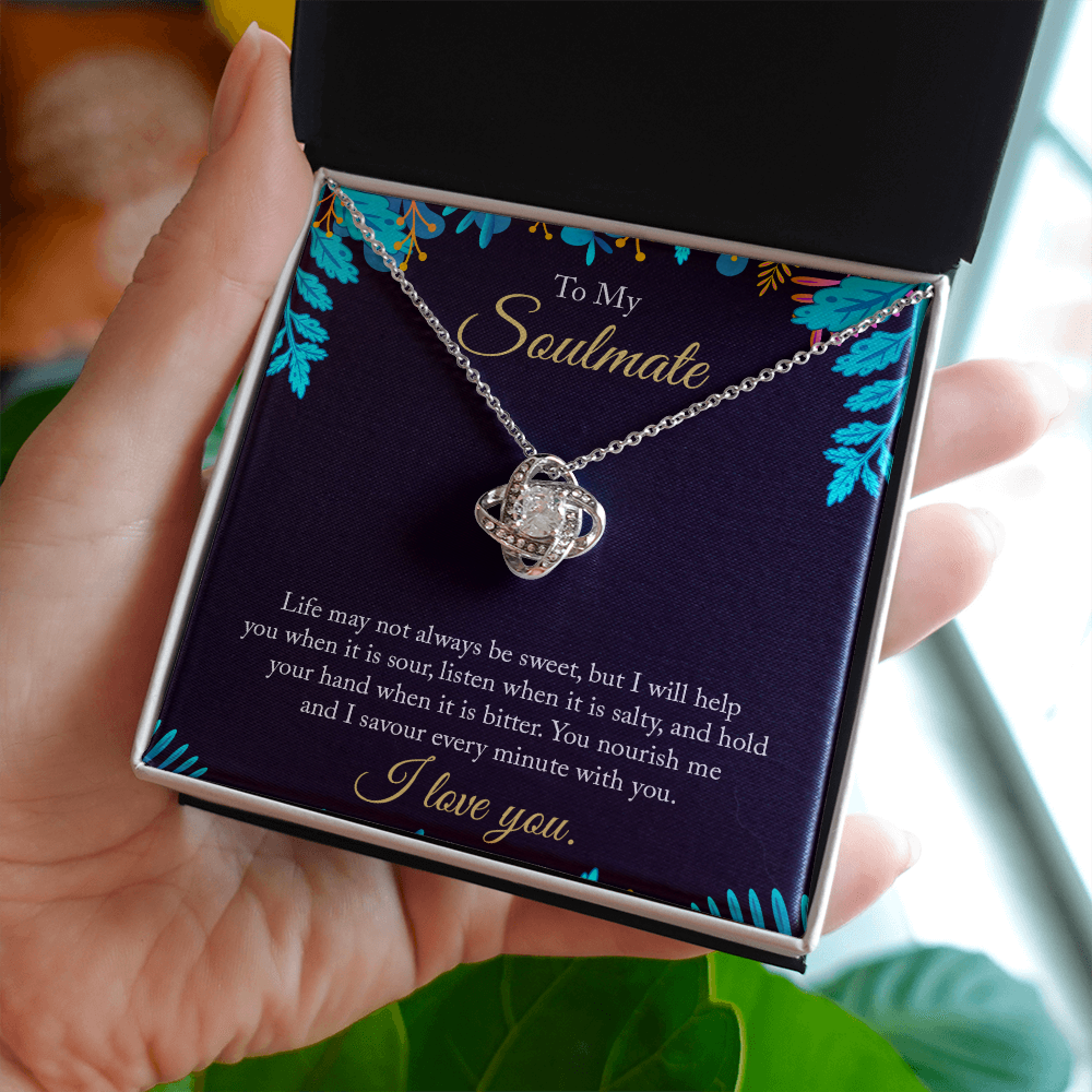 TO MY SWEET SOULMATE | LOVE KNOT NECKLACE